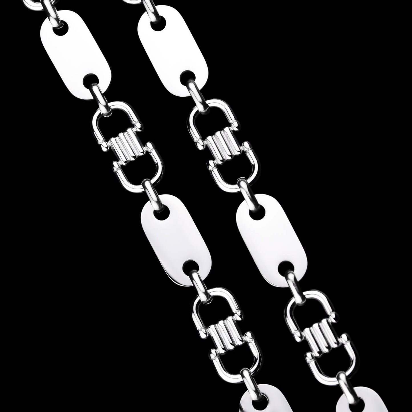 Plattenkette 10mm - Edelstahl
