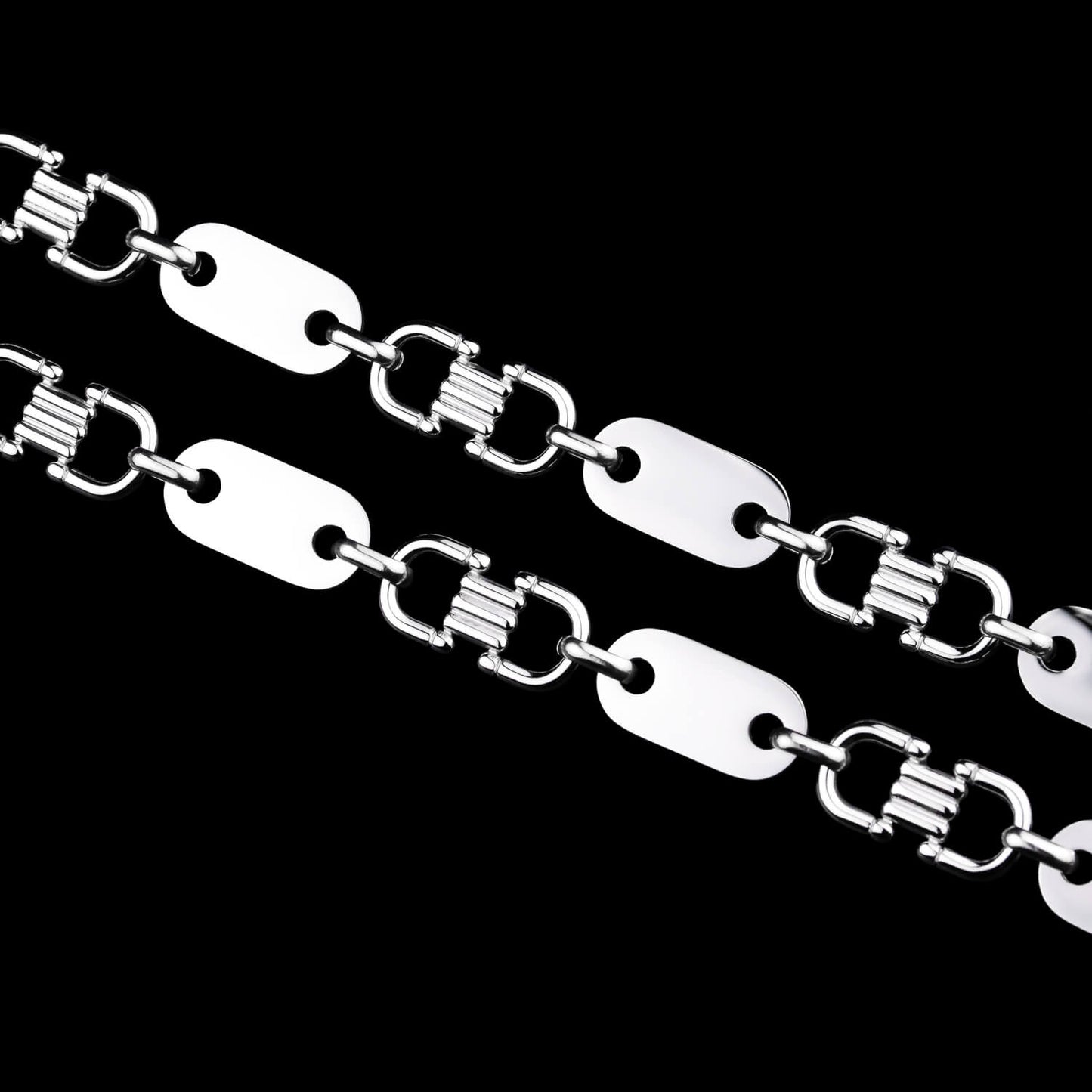 Plattenkette 10mm - Edelstahl