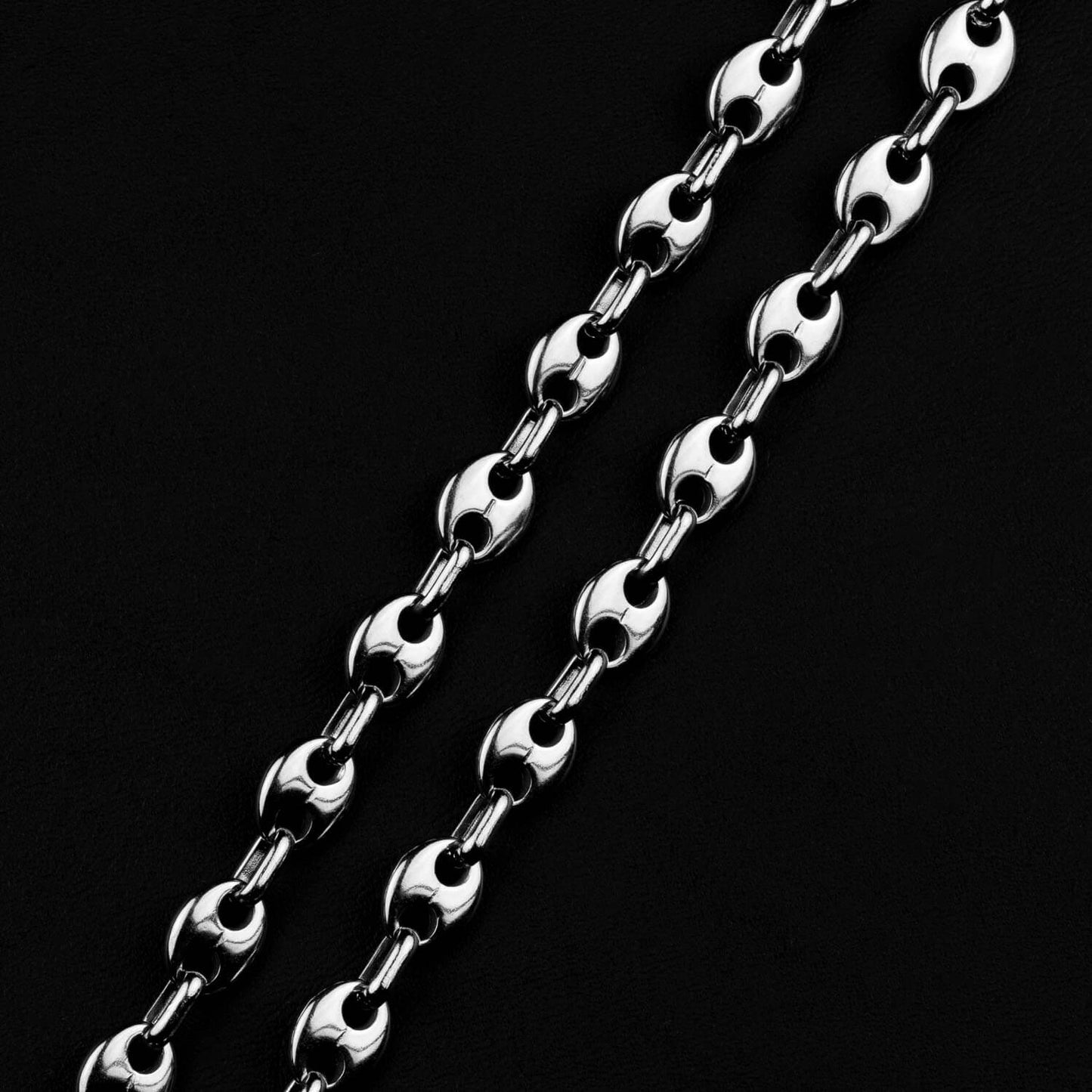 Bohnenkette 8mm - Edelstahl