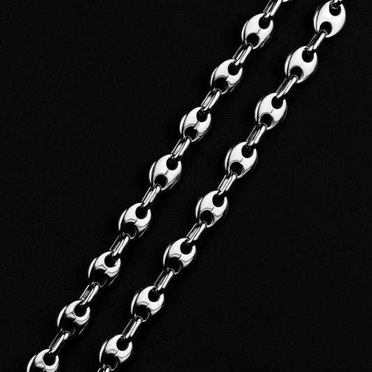 Bohnenkette 8mm - Edelstahl