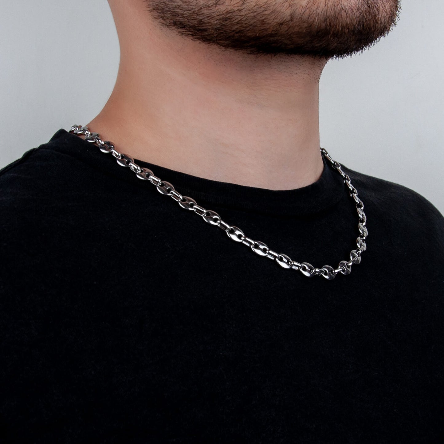 Bohnenkette 8mm - Edelstahl