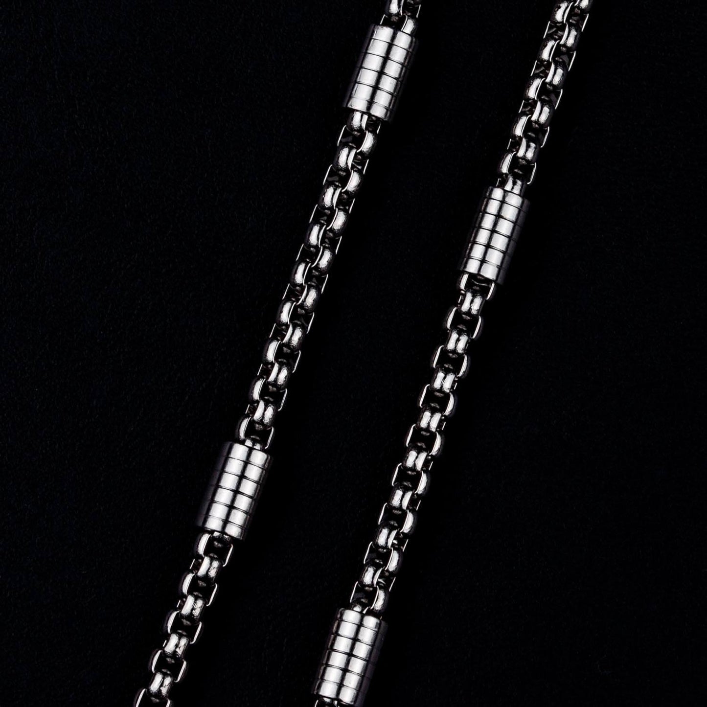 Box - Zylinder Kette 4mm - Edelstahl