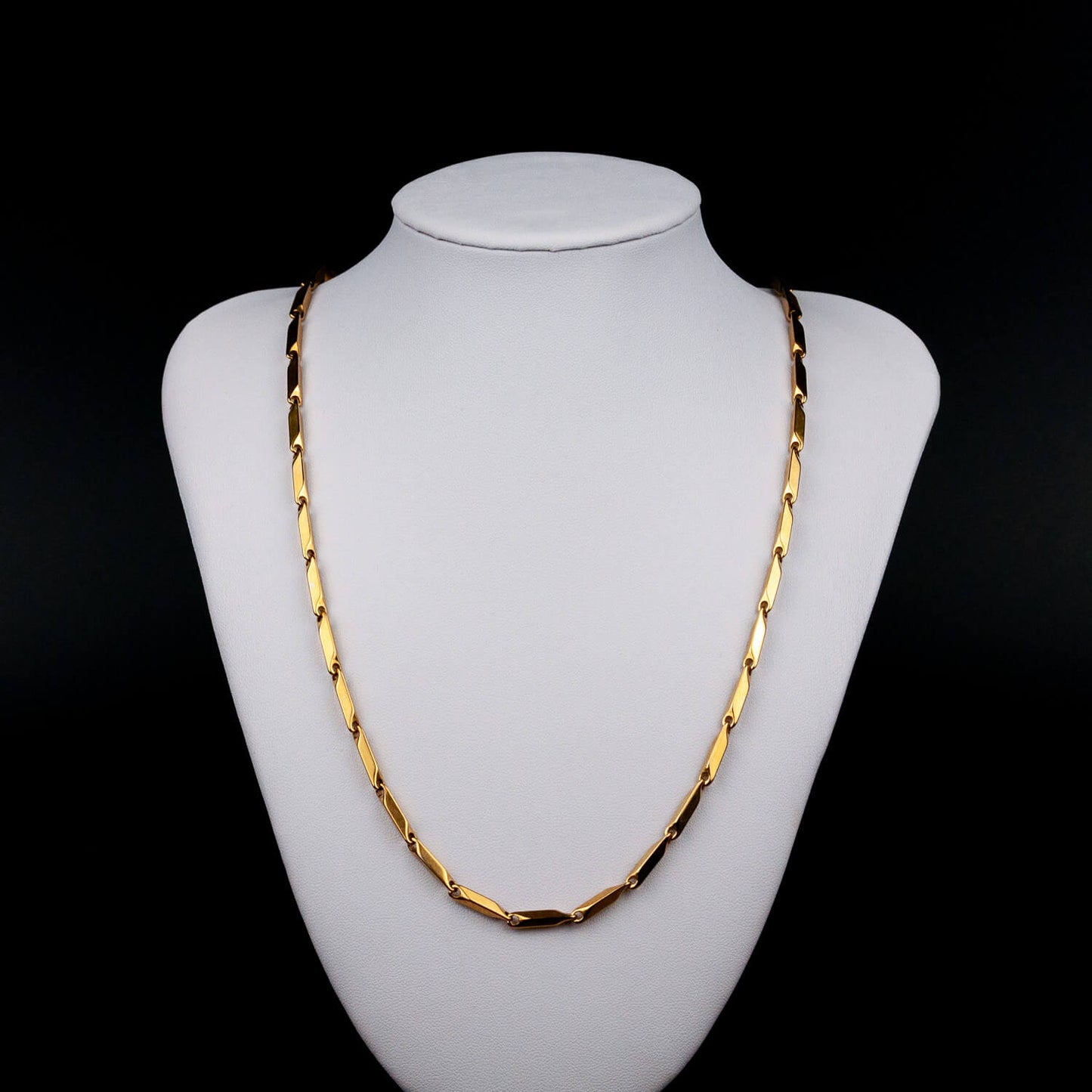 Bullet Chain 3mm - Edelstahl, 18k vergoldet