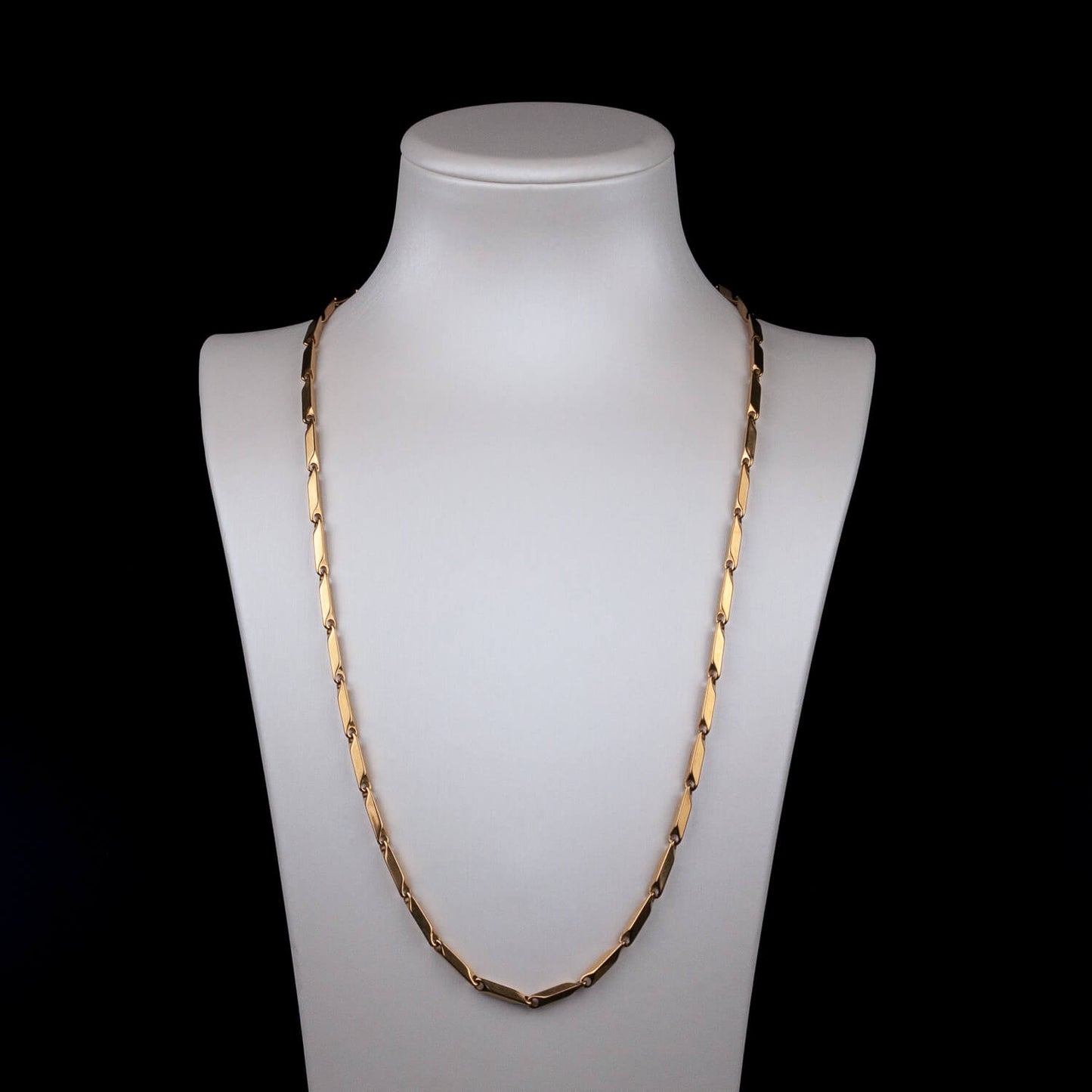 Bullet Chain 3mm - Edelstahl, 18k vergoldet
