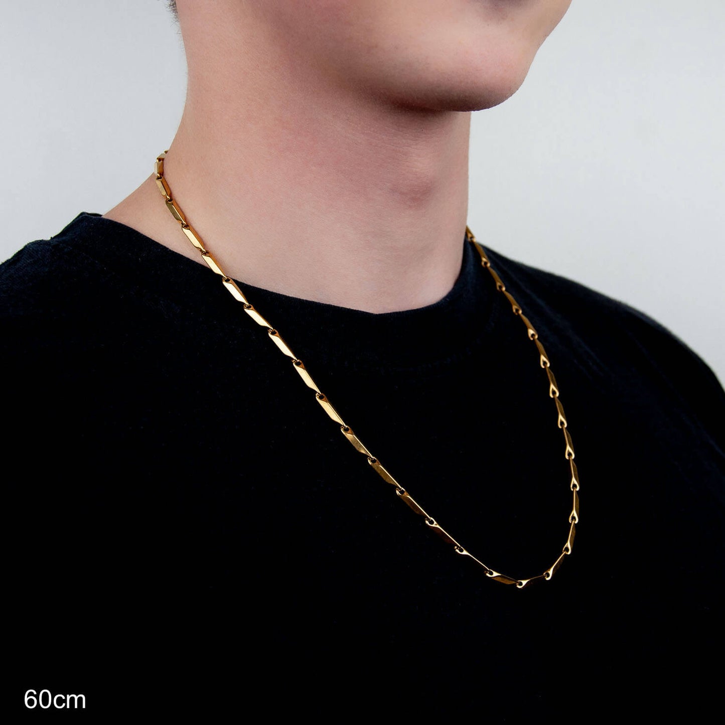 Bullet Chain 3mm - Edelstahl, 18k vergoldet