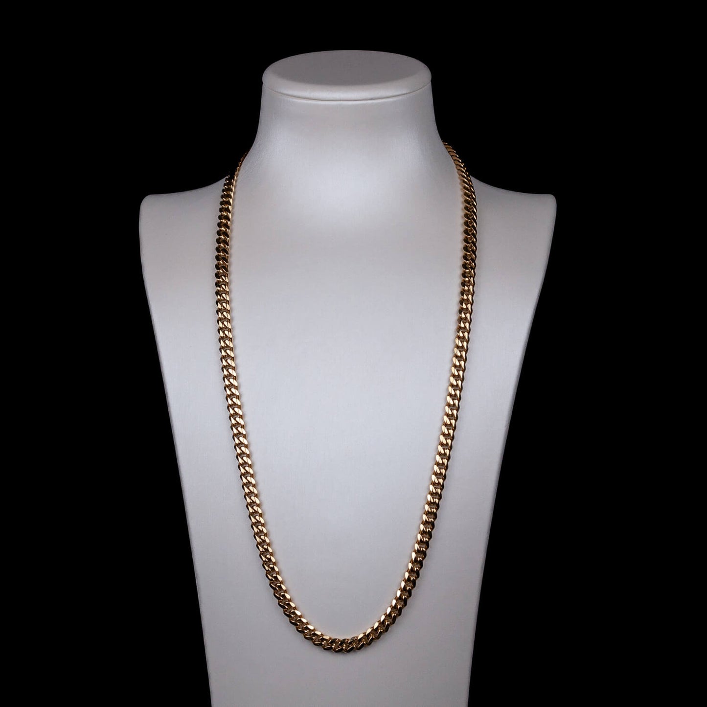Cuban Link 6-Side 6mm - Edelstahl, 14k vergoldet
