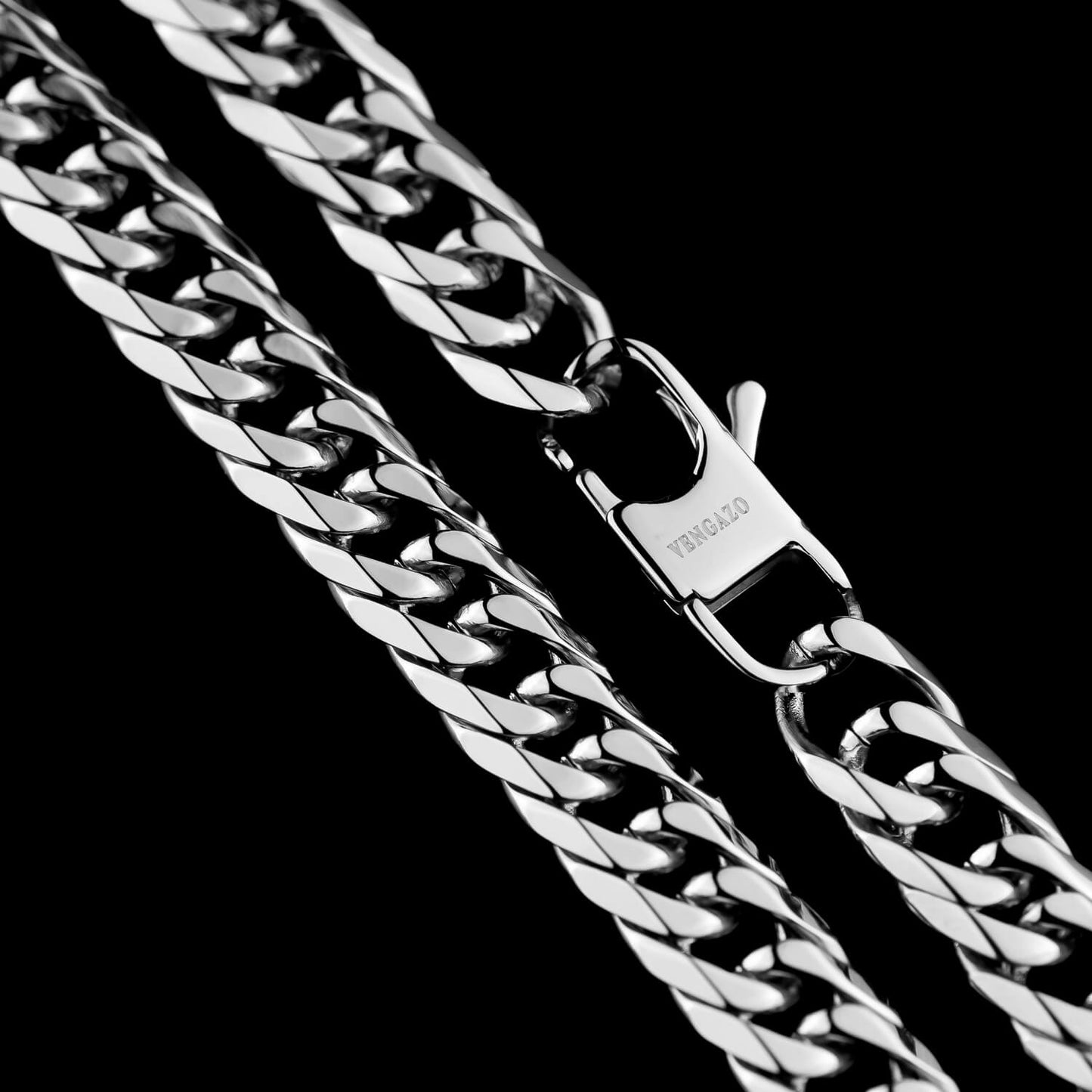 Cuban Link 6-Side Lobster-Verschluss 10mm - Edelstahl