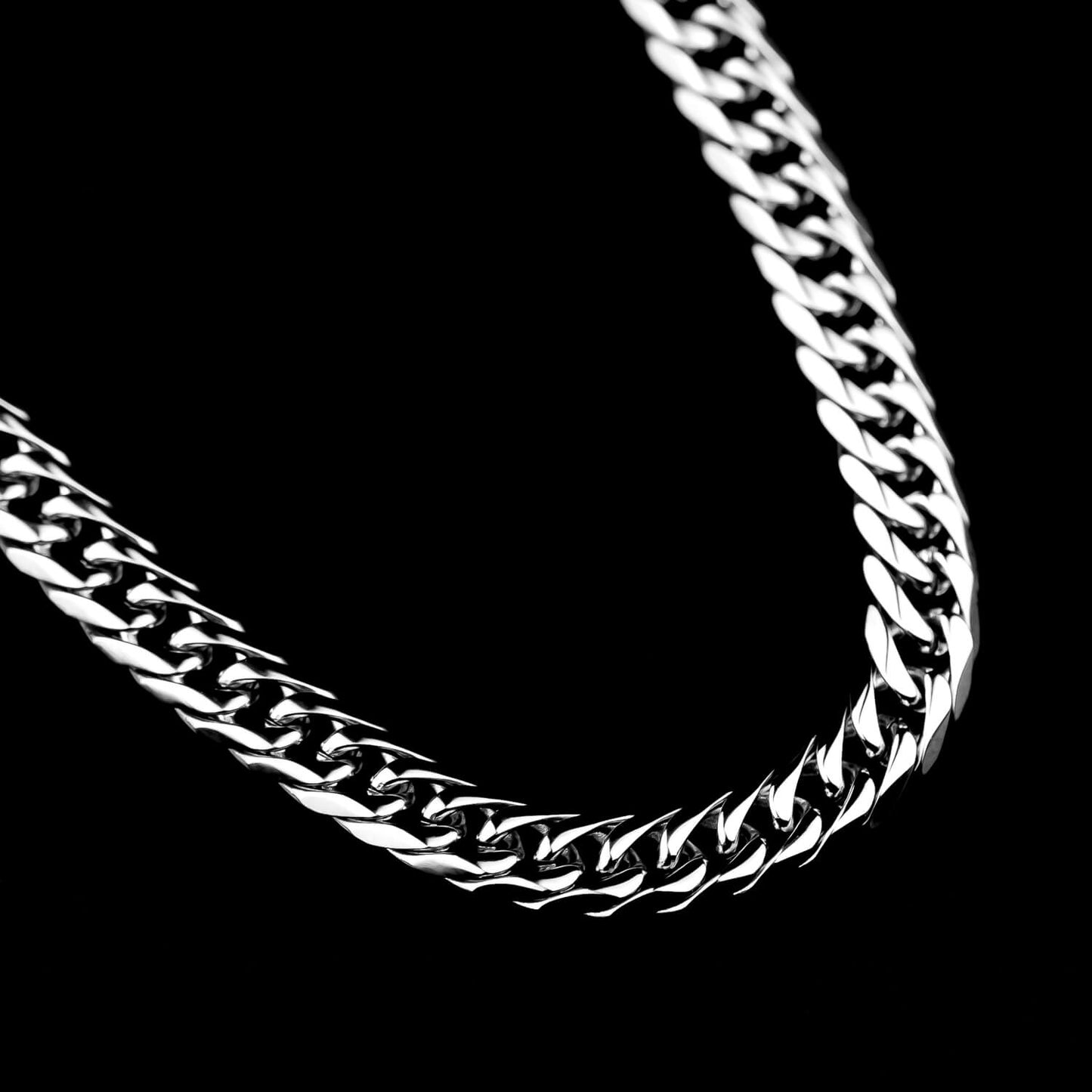 Cuban Link 6-Side Lobster-Verschluss 6mm - Edelstahl