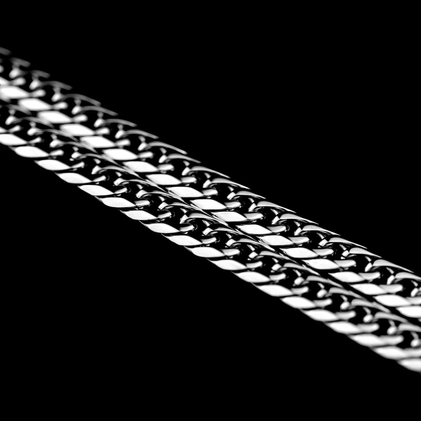 Cuban Link 6-Side Lobster-Verschluss 6mm - Edelstahl