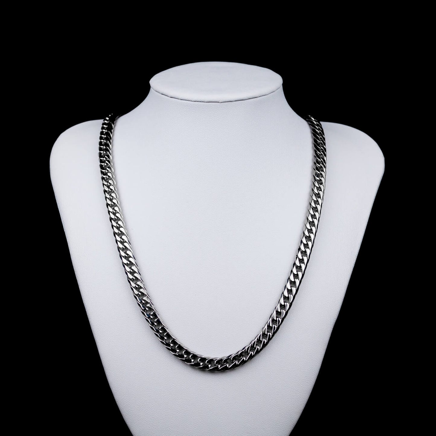 Cuban Link 6-Side Lobster-Verschluss 8mm - Edelstahl