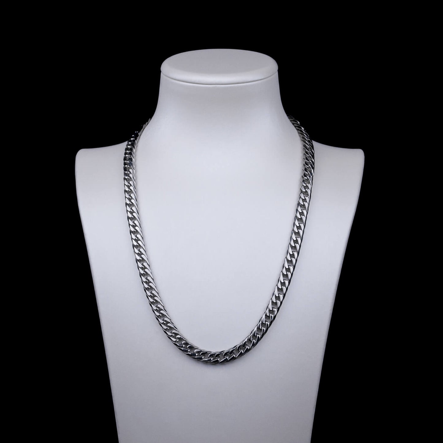 Cuban Link 6-Side Lobster-Verschluss 8mm - Edelstahl