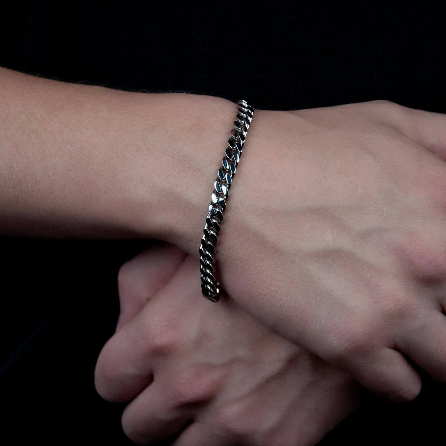 Cuban Link Curb Armband 7mm - Edelstahl