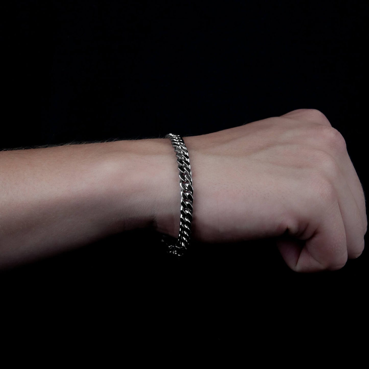 Cuban Link Curb Armband 7mm - Edelstahl