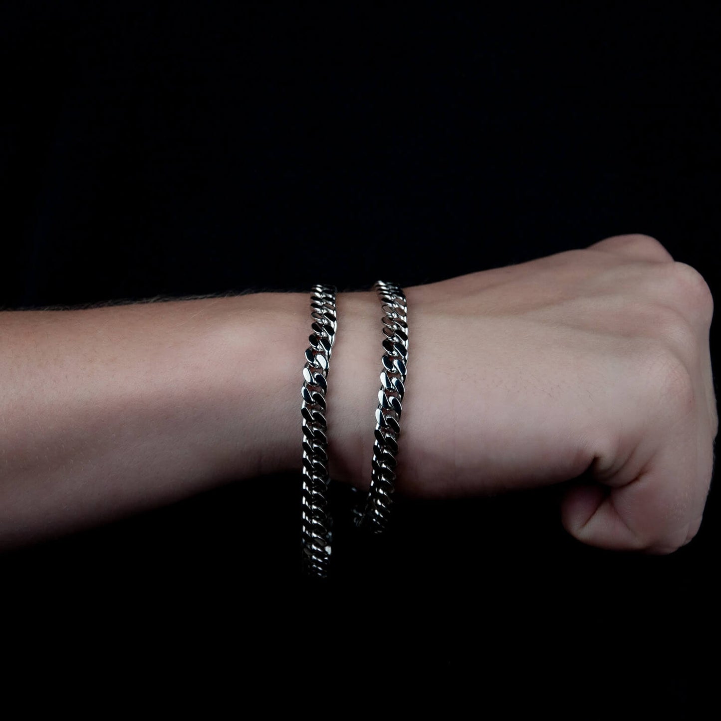 Cuban Link Curb Armband 7mm - Edelstahl