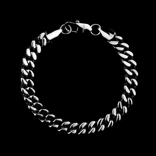 Cuban Link Curb Armband 9mm - Edelstahl