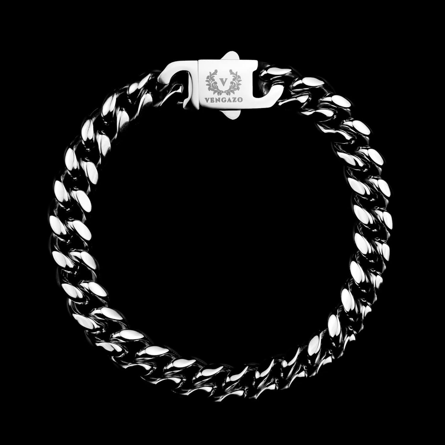 Cuban Link Round Armband 10mm - Edelstahl