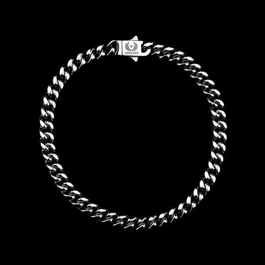 Cuban Link Round Armband 6mm - Edelstahl