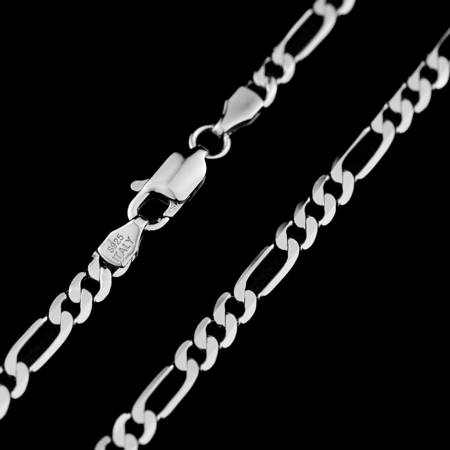 Figarokette 3,3mm - 925 Silber