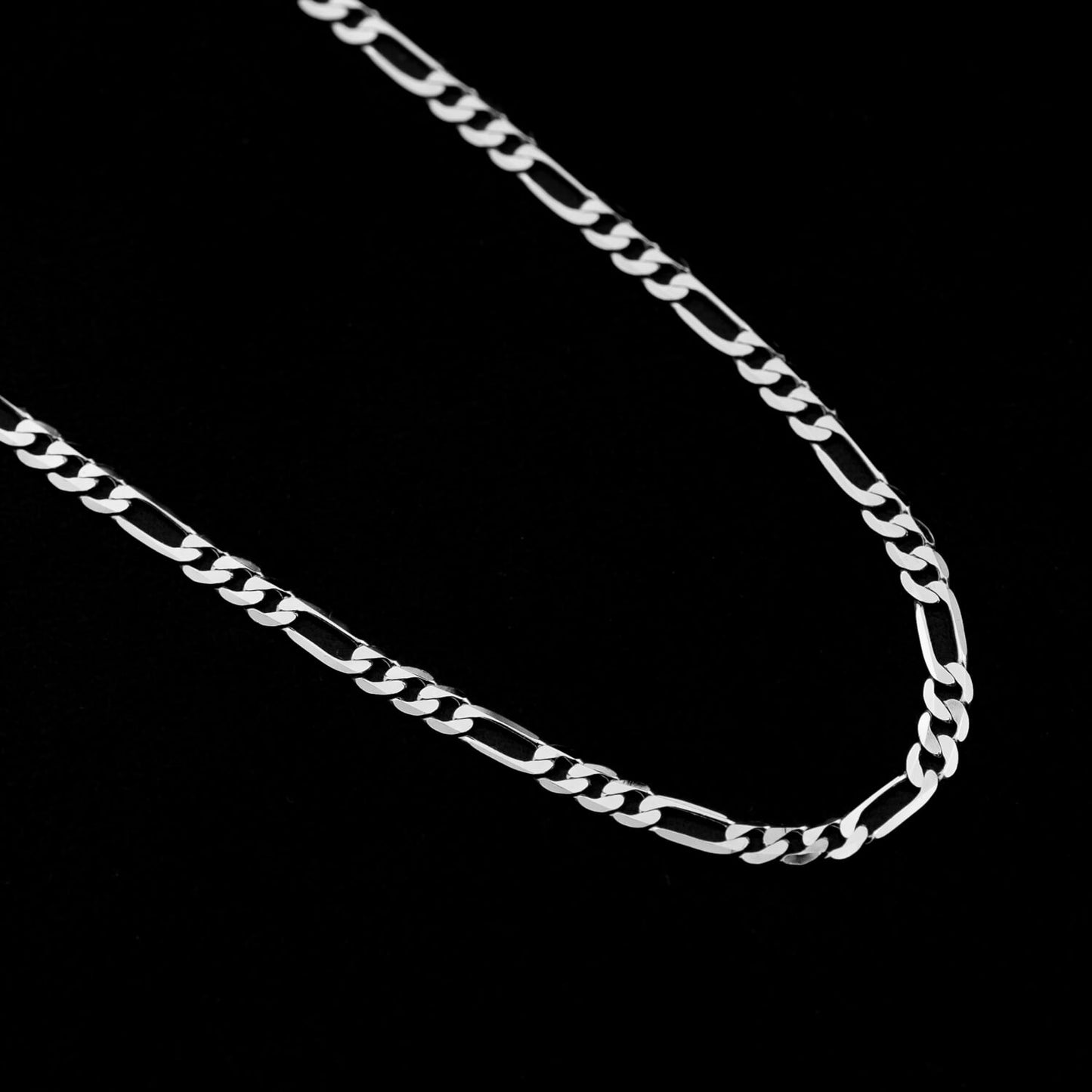 Figarokette 3,3mm - 925 Silber