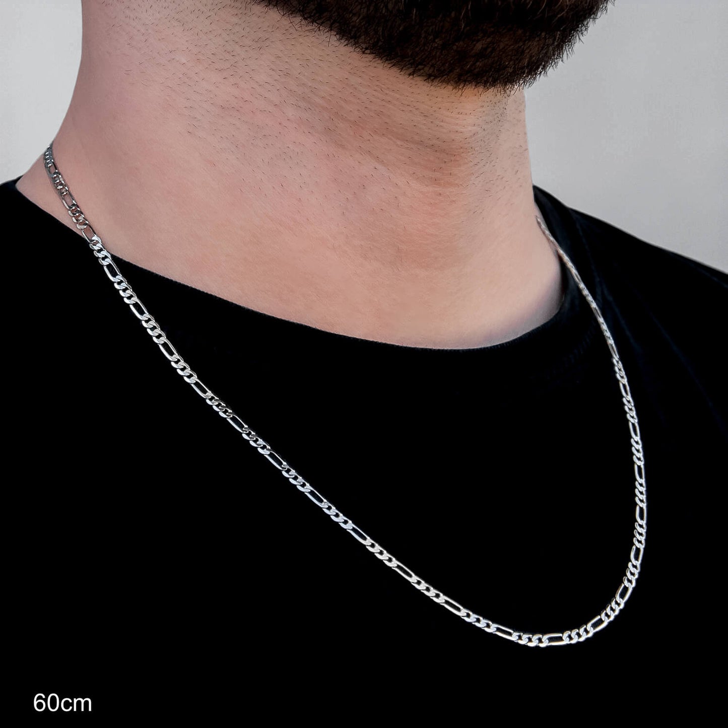 Figarokette 3,3mm - 925 Silber