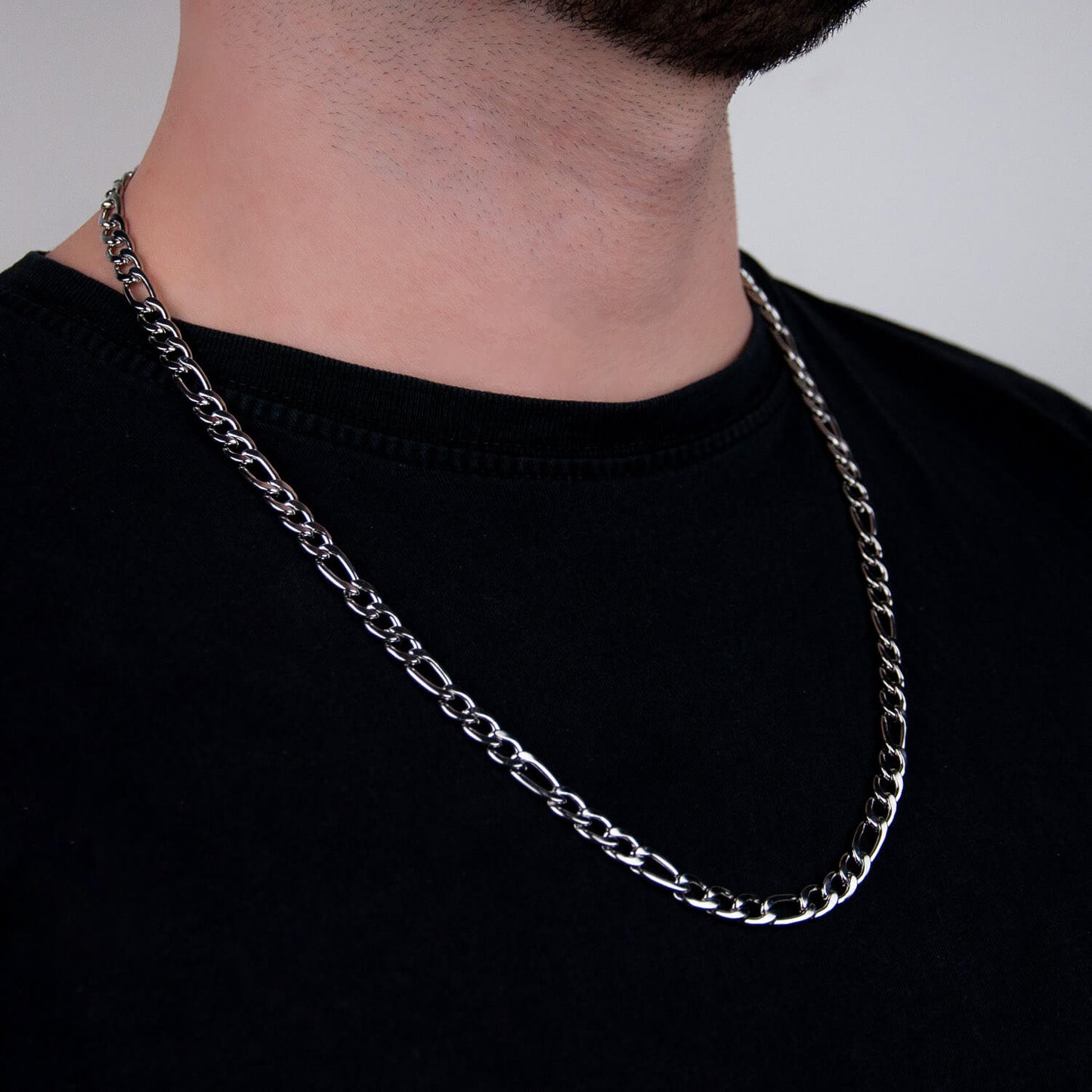 Figarokette 7mm - Edelstahl