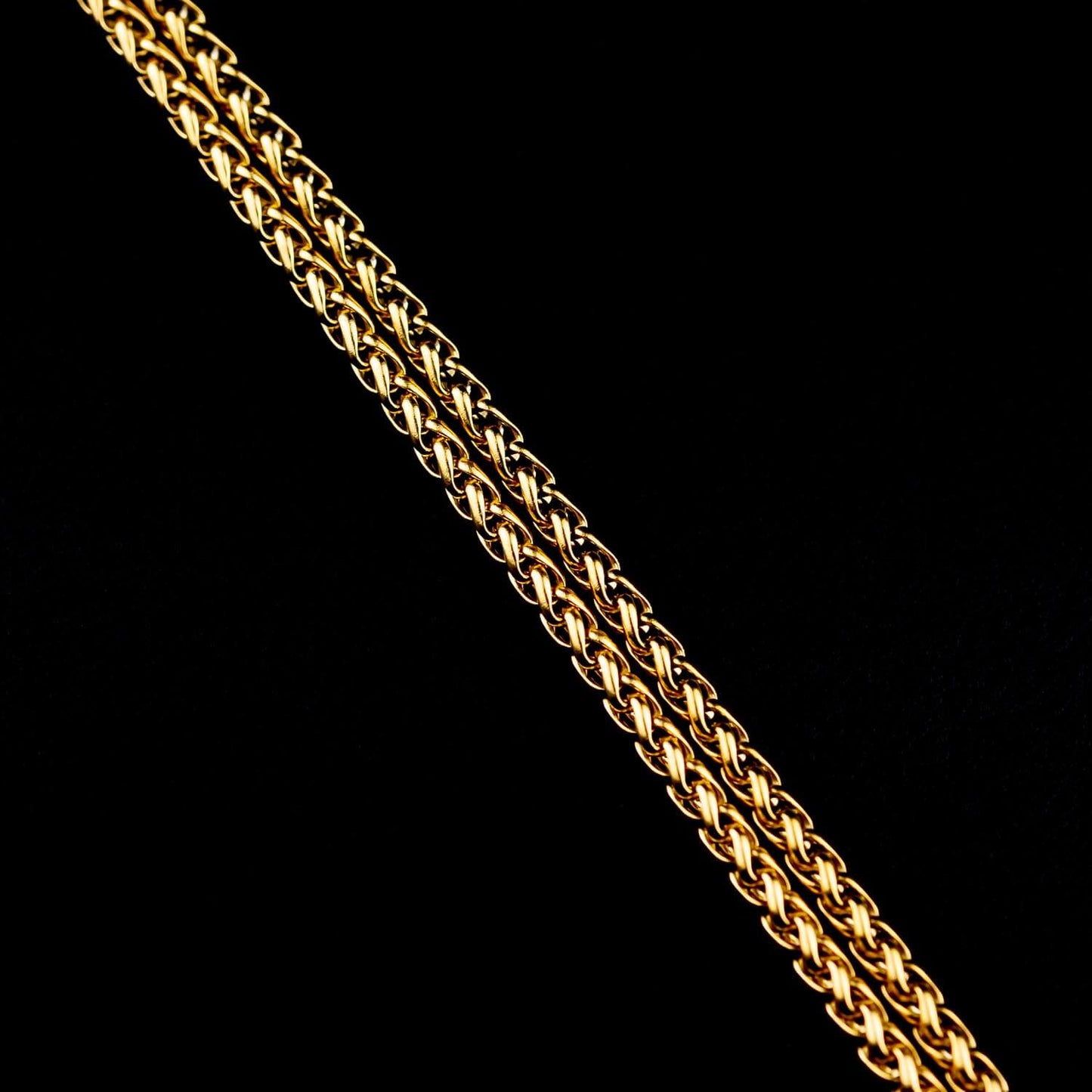 Keel Chain 3mm - Edelstahl, 18k vergoldet