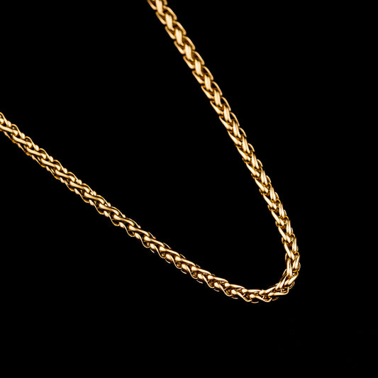 Keel Chain 3mm - Edelstahl, 18k vergoldet