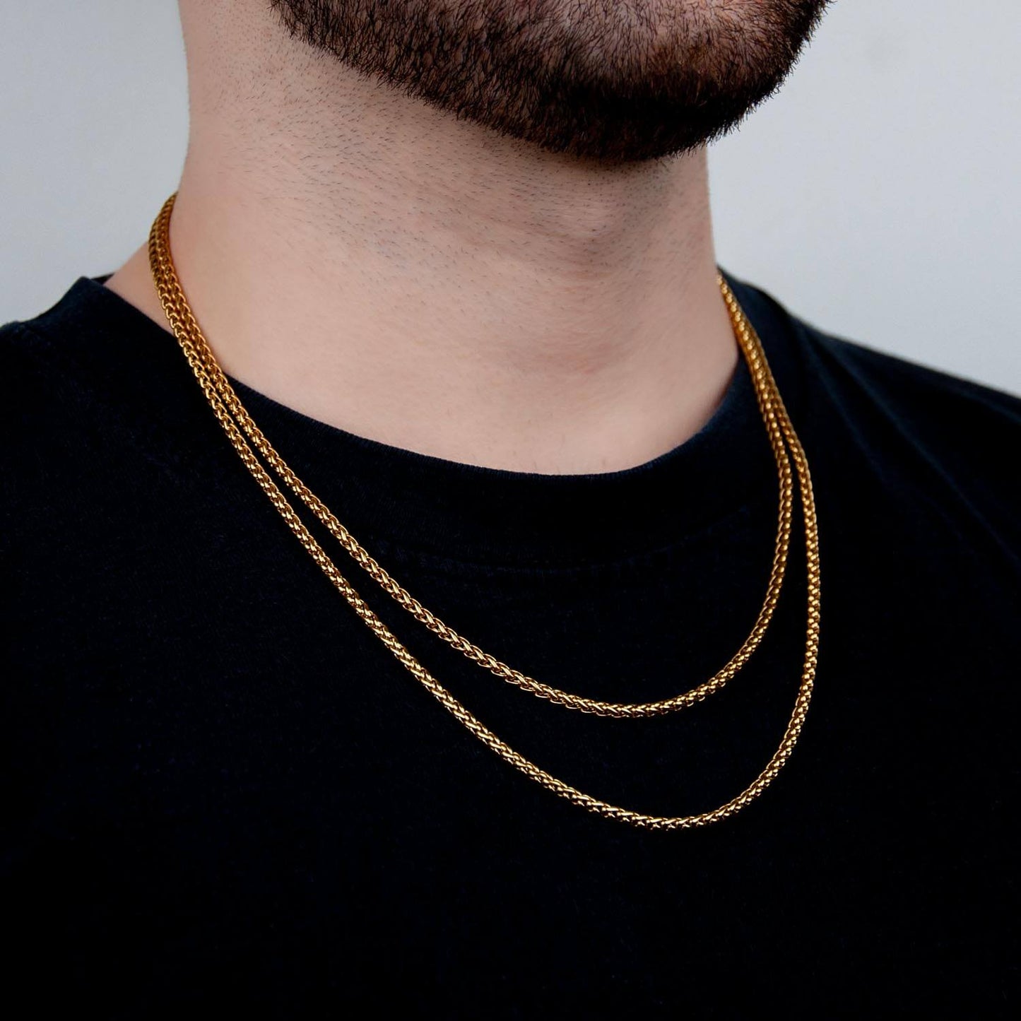 Keel Chain 3mm - Edelstahl, 18k vergoldet