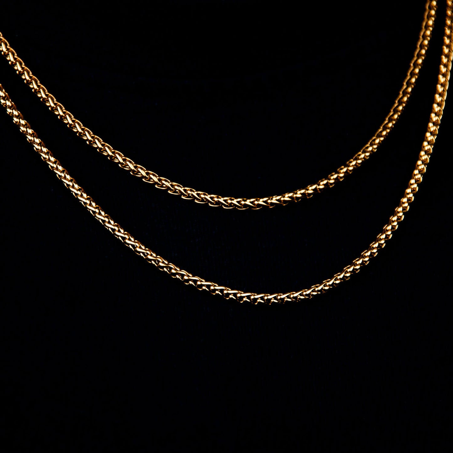 Keel Chain 3mm - Edelstahl, 18k vergoldet