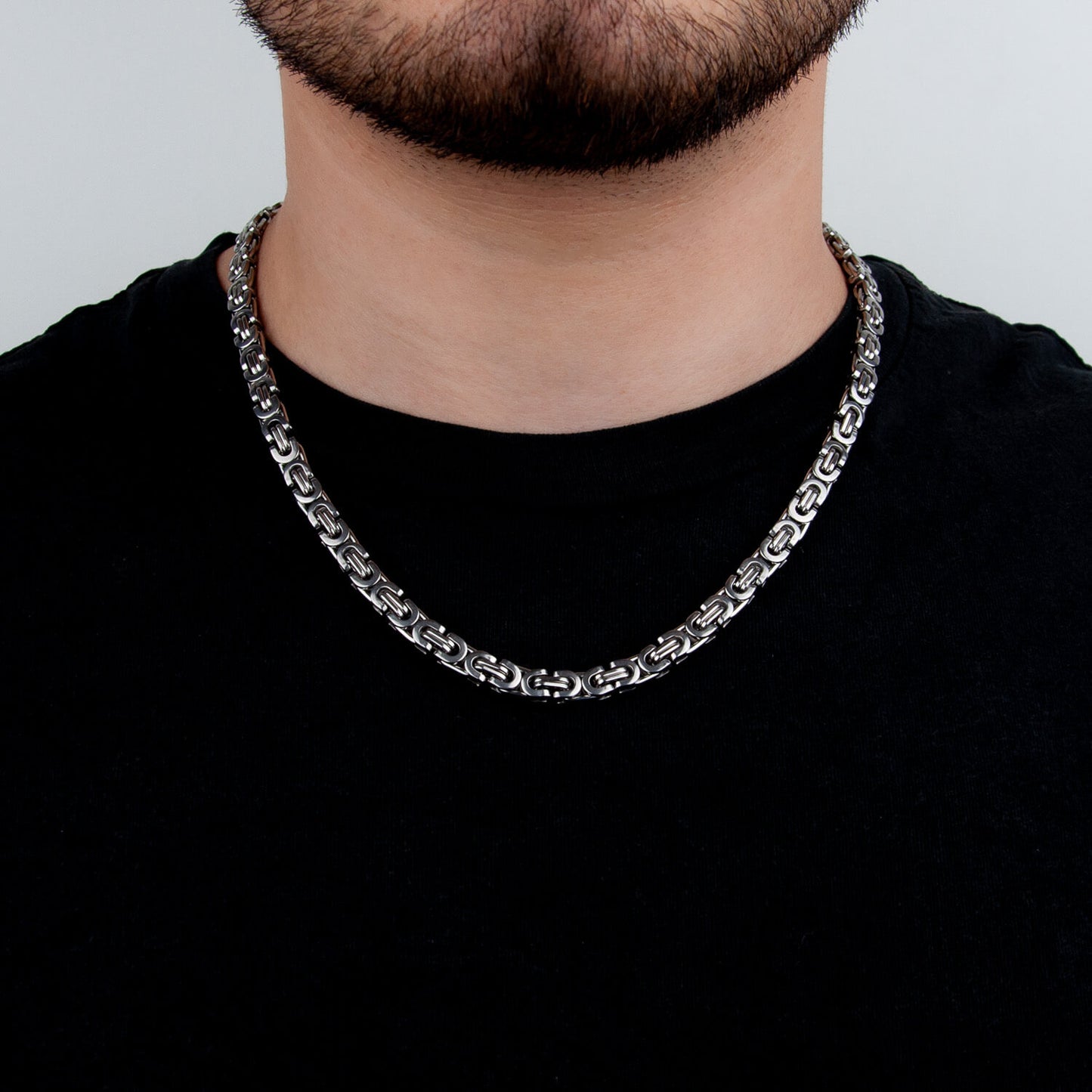 Königskette flach 6mm - Edelstahl