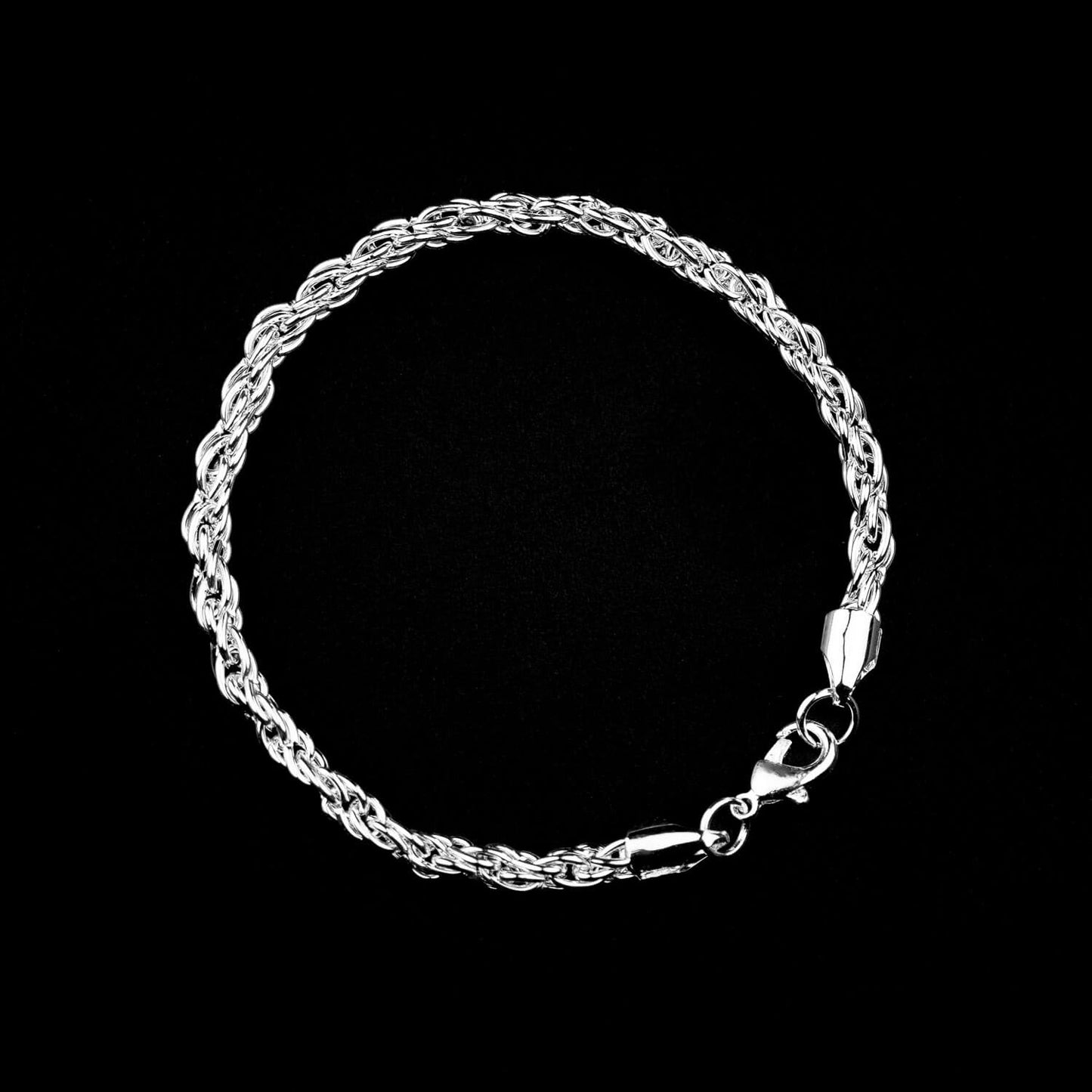 Rope Chain Armband 4mm - Edelstahl