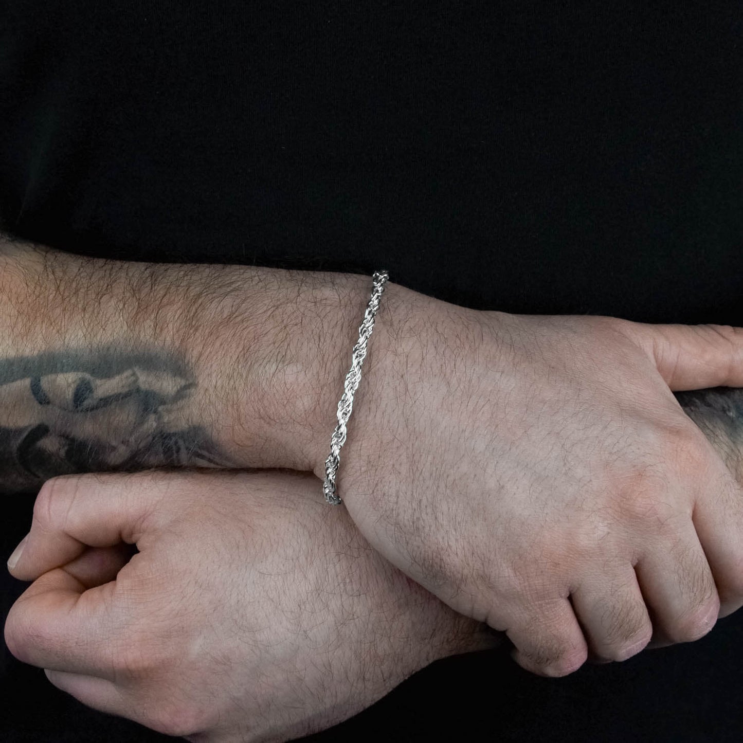 Rope Chain Armband 4mm - Edelstahl