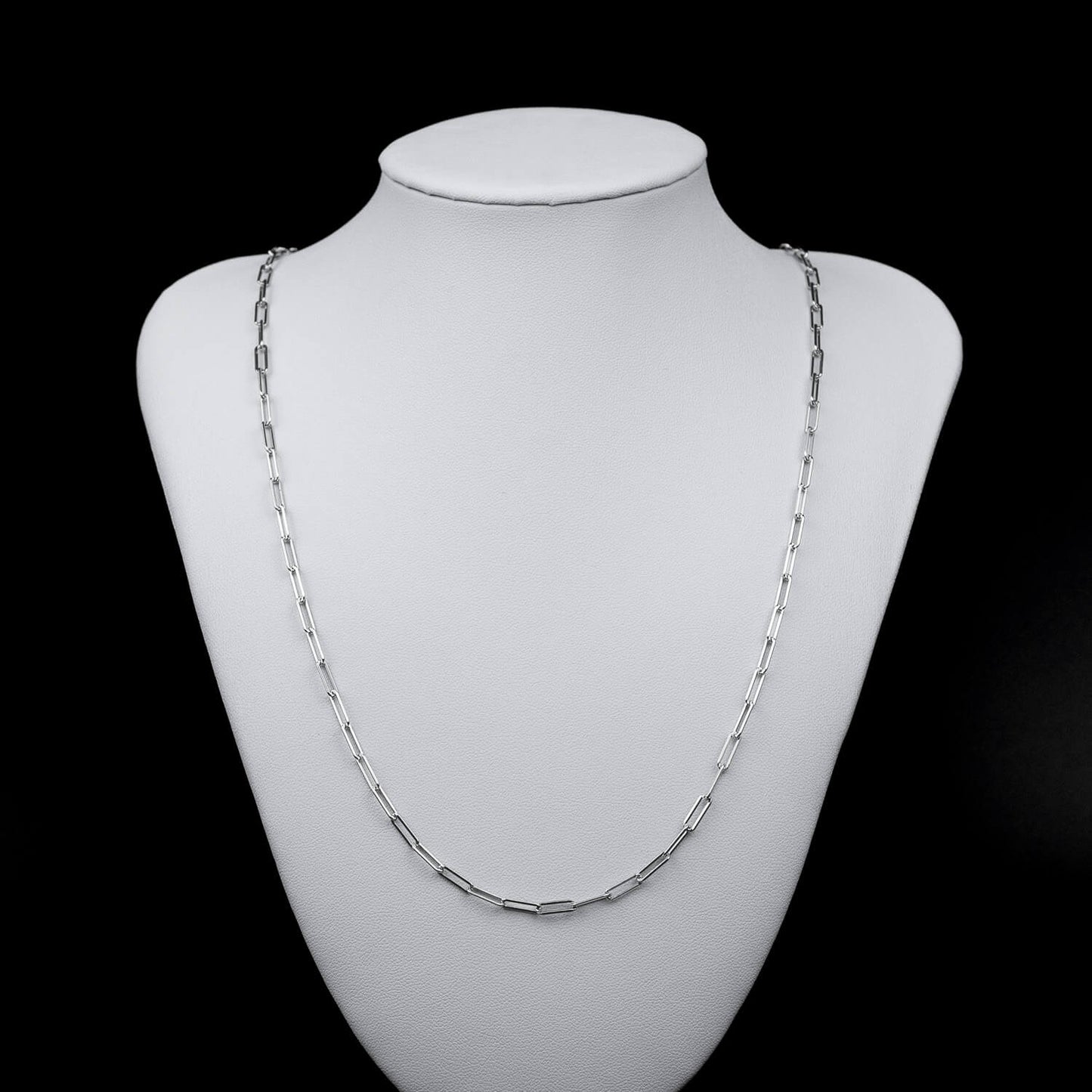 Paper Clip Chain 3mm - 925 Silber