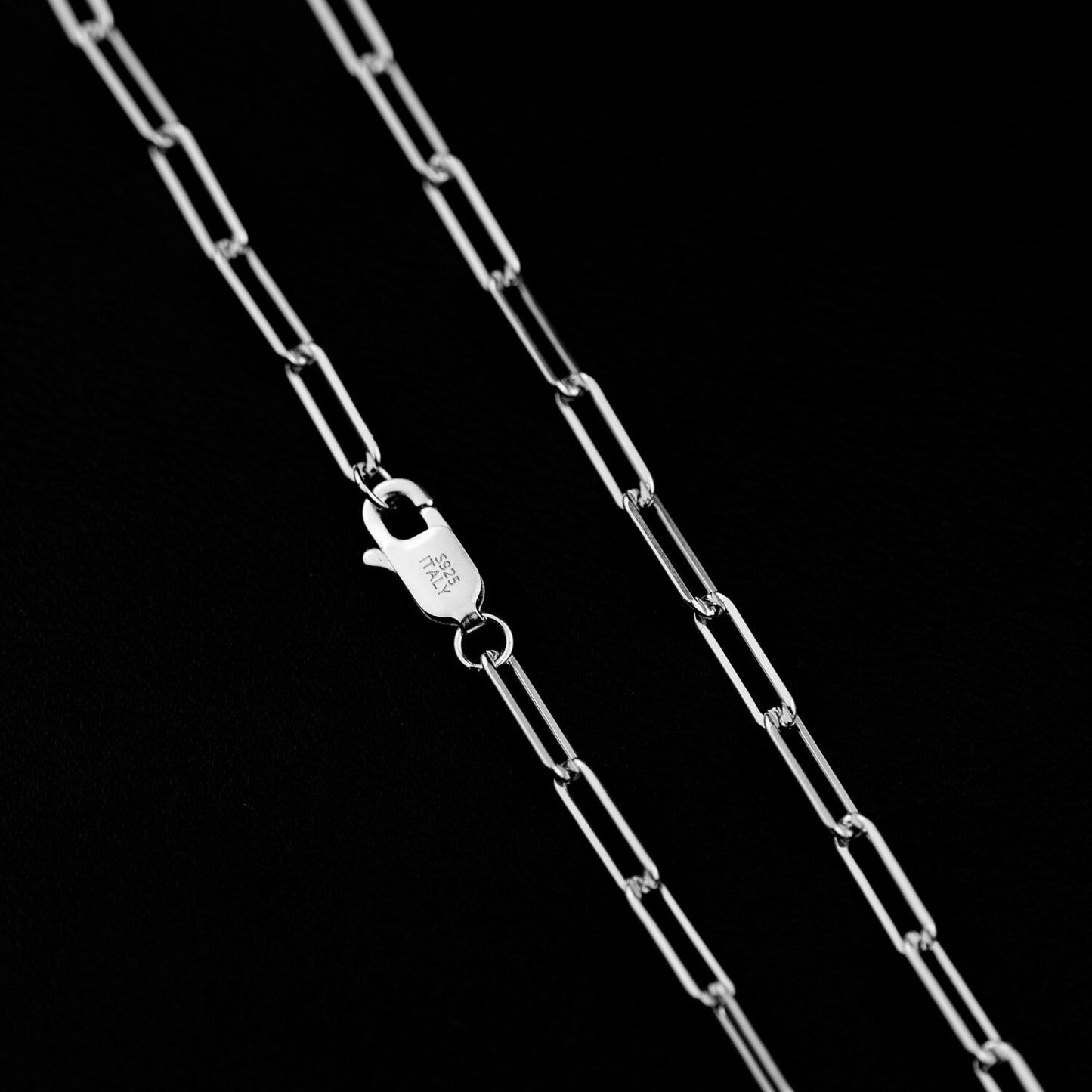 Paper Clip Chain 3mm - 925 Silber