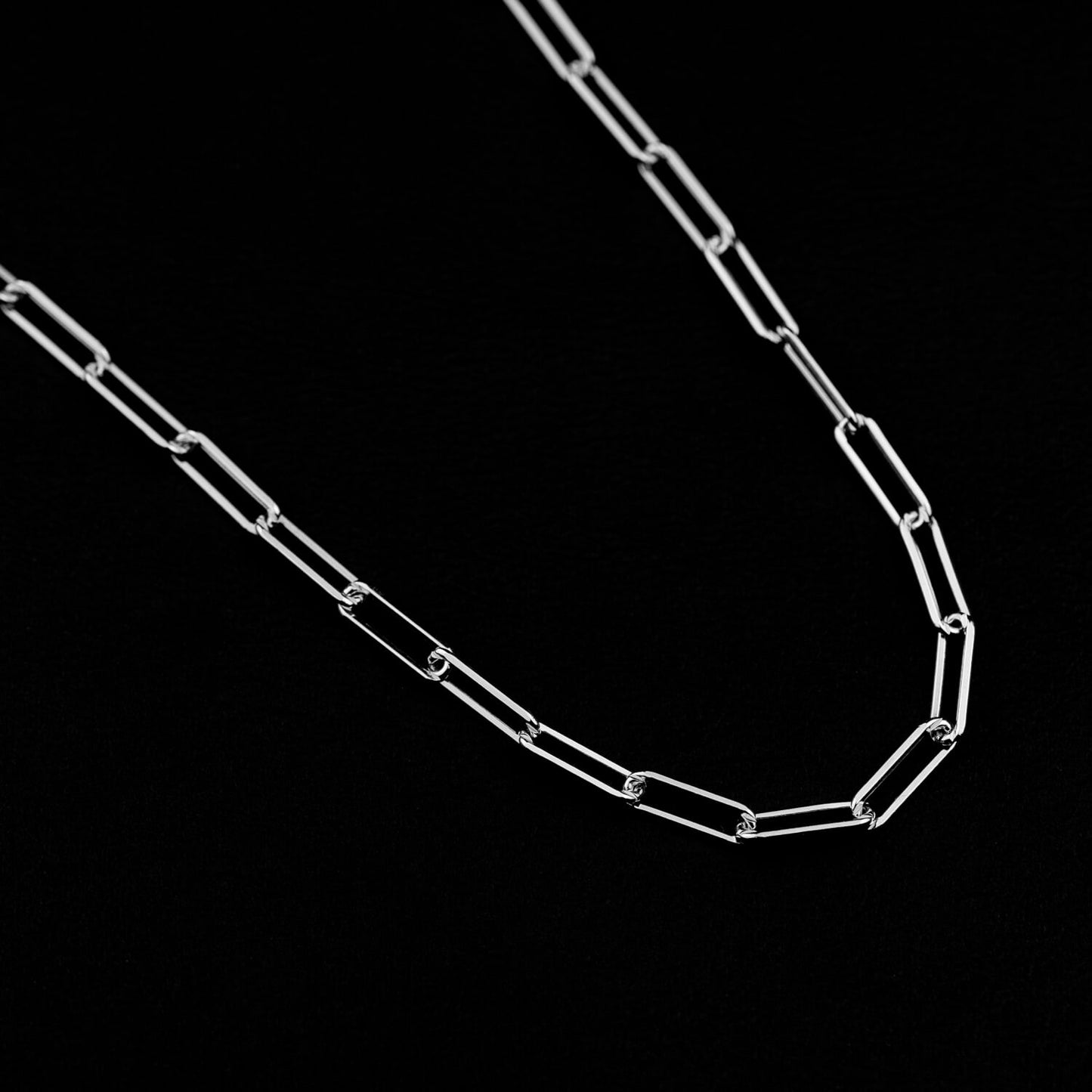 Paper Clip Chain 3mm - 925 Silber