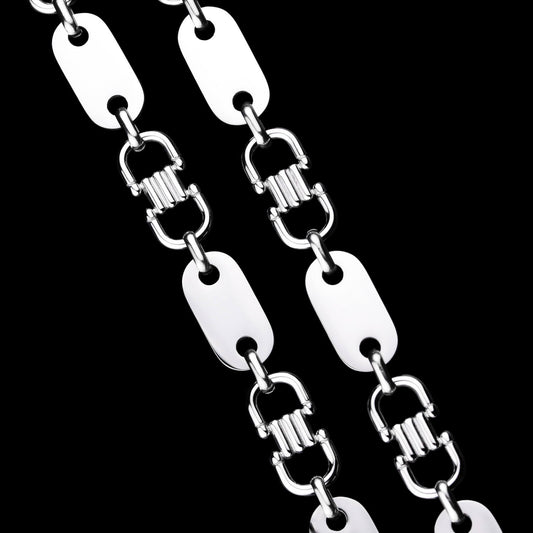 Plattenkette 10mm - Edelstahl