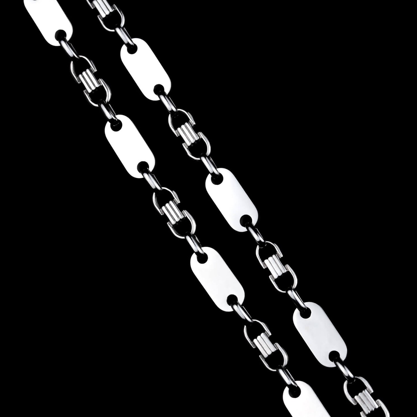 Plattenkette 8mm - Edelstahl