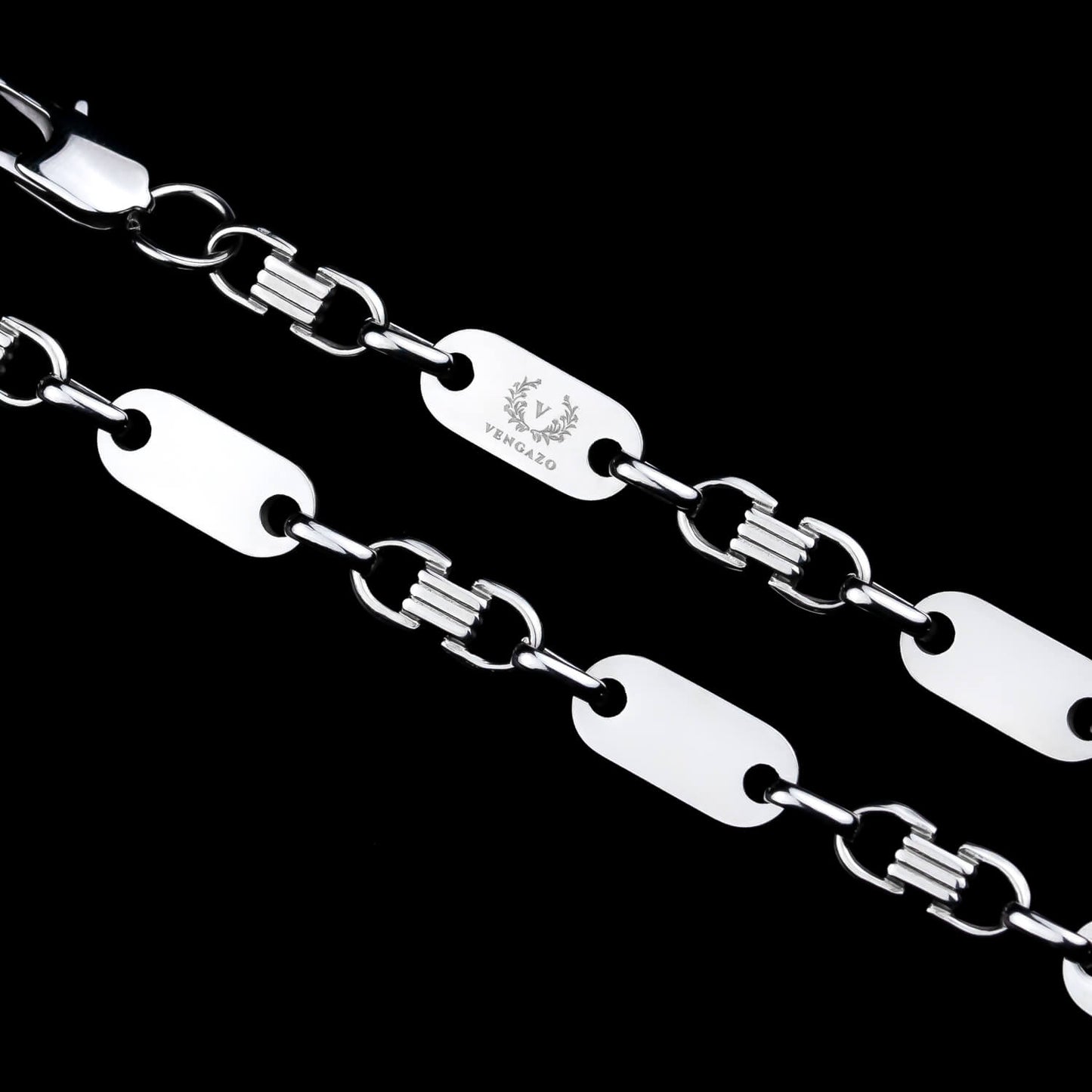 Plattenkette 8mm - Edelstahl