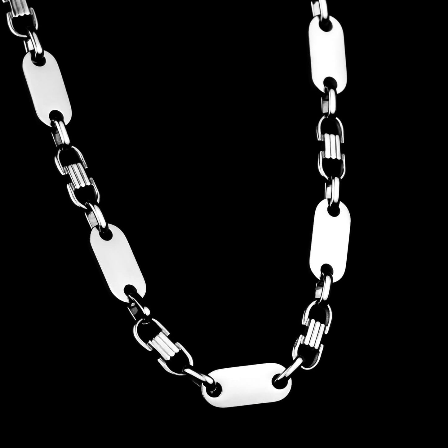 Plattenkette 8mm - Edelstahl