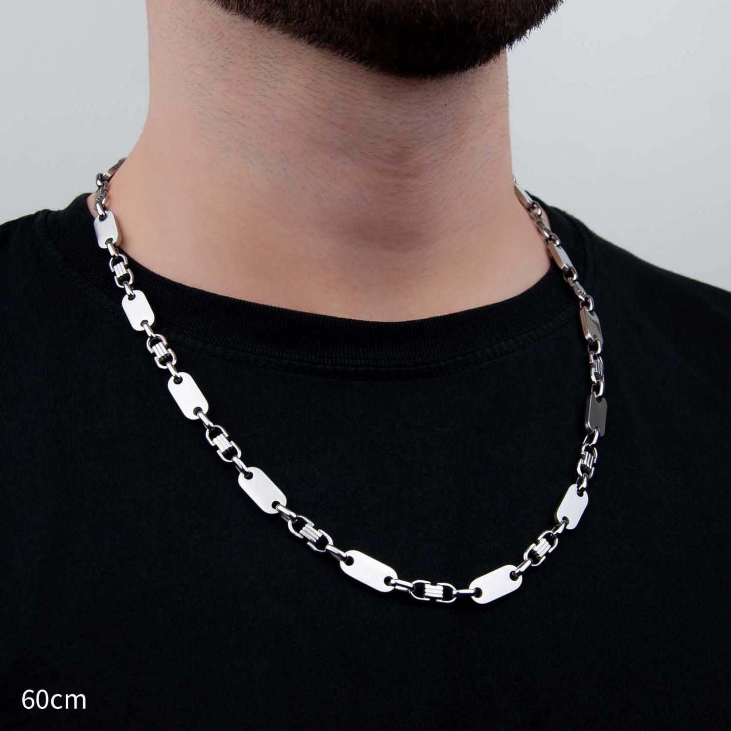 Plattenkette 8mm - Edelstahl