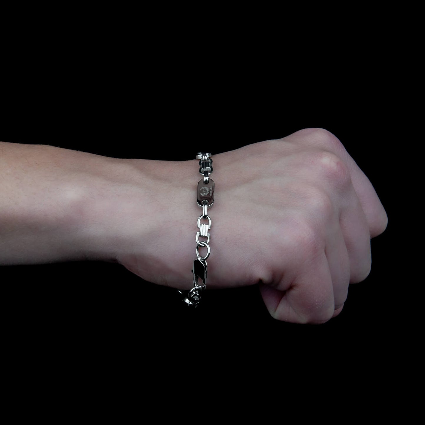 Plattenketten Armband 8mm - Edelstahl