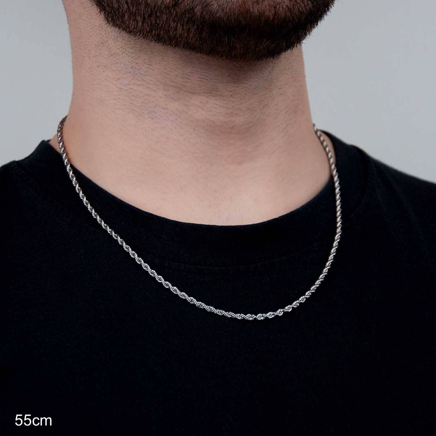 Rope Chain 3mm - Edelstahl