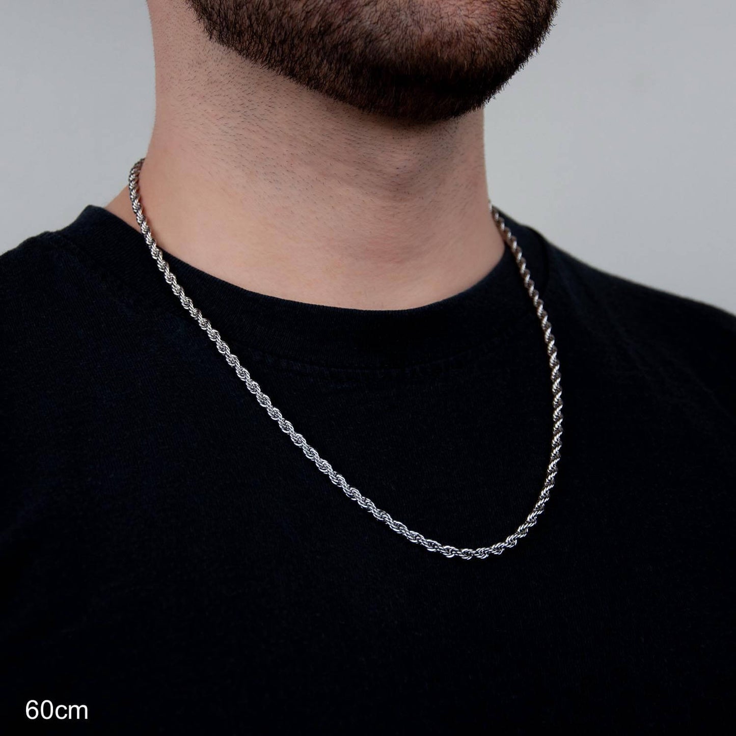 Rope Chain 4mm - Edelstahl