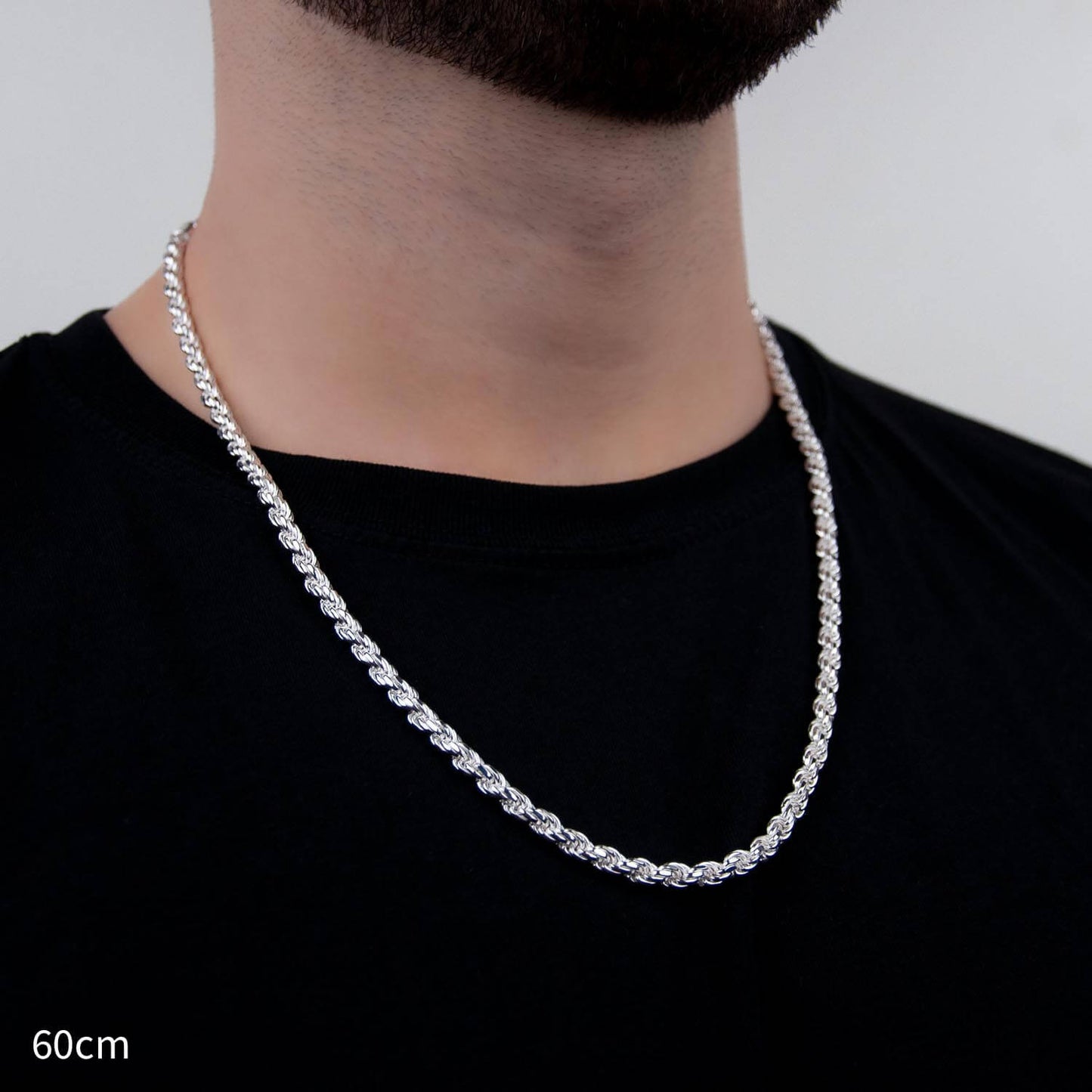 Rope Chain 5mm - 925 Silber