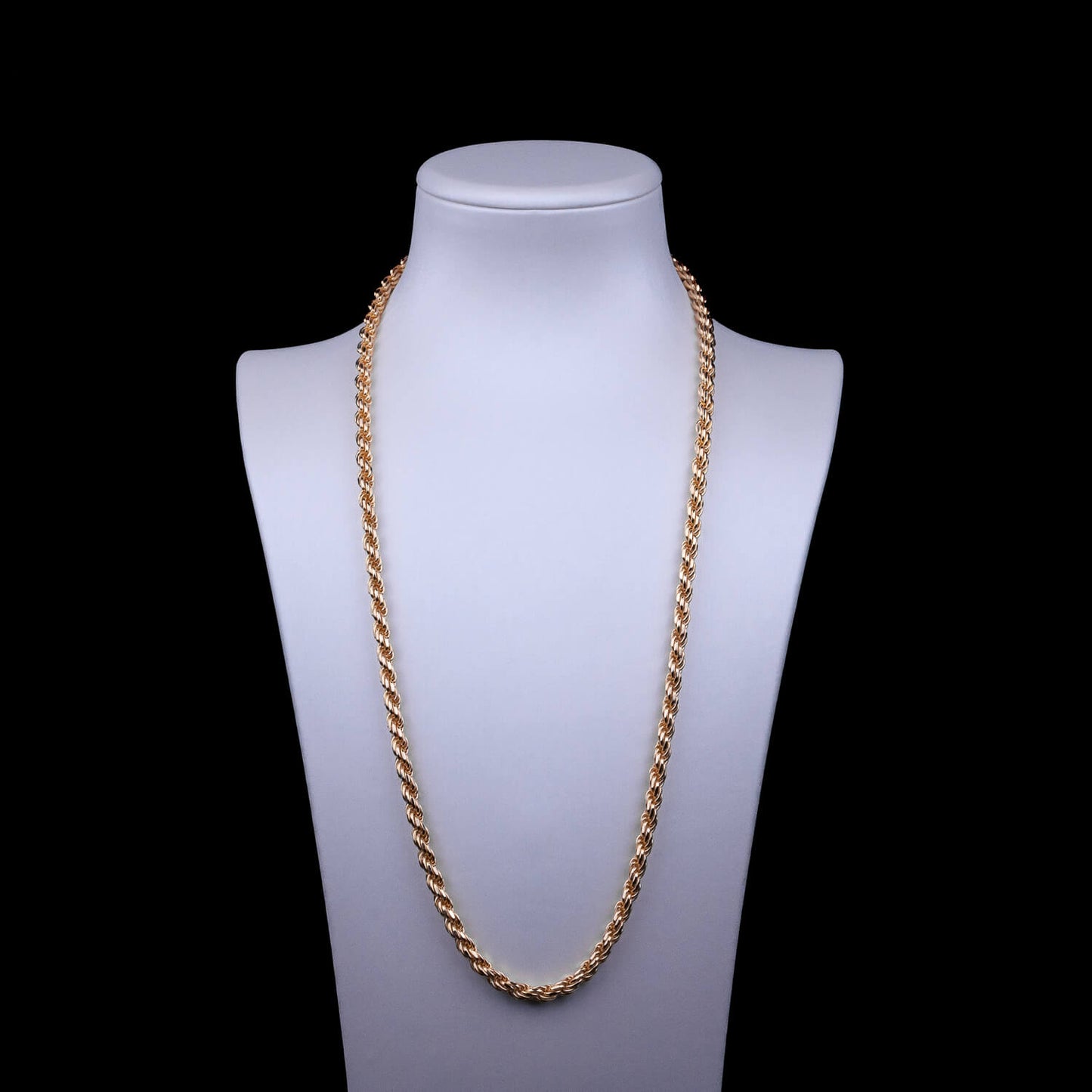 Rope Chain 5mm - 925 Silber, 18k vergoldet