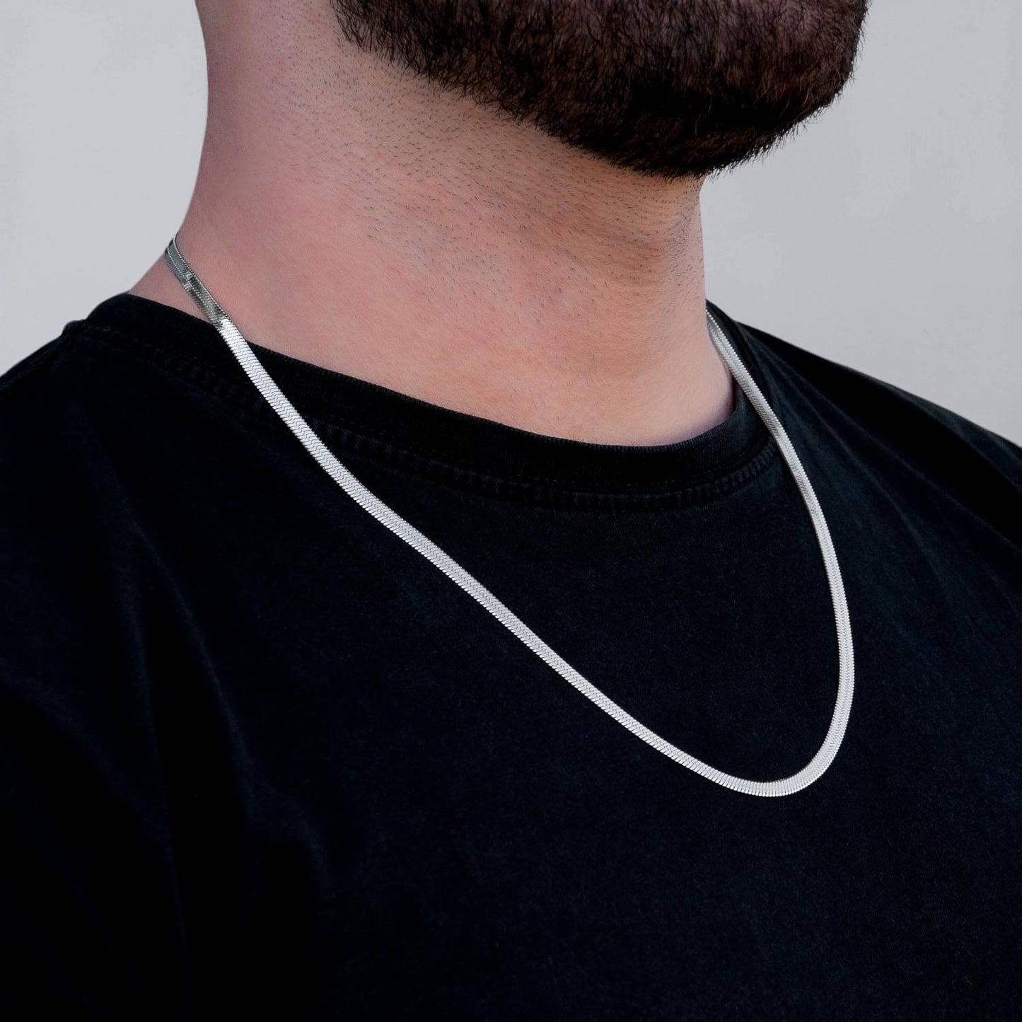 Schlangenkette 4mm - Edelstahl