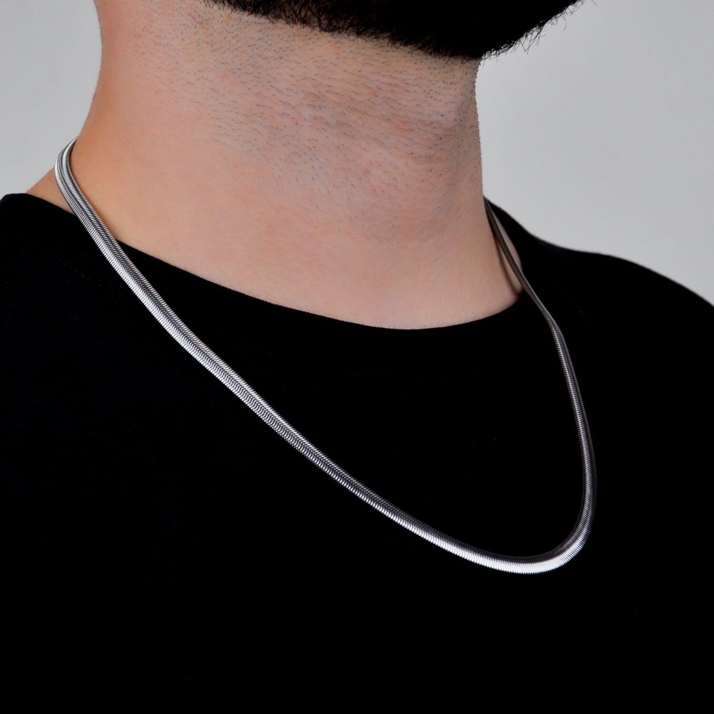 Schlangenkette 6mm - Edelstahl