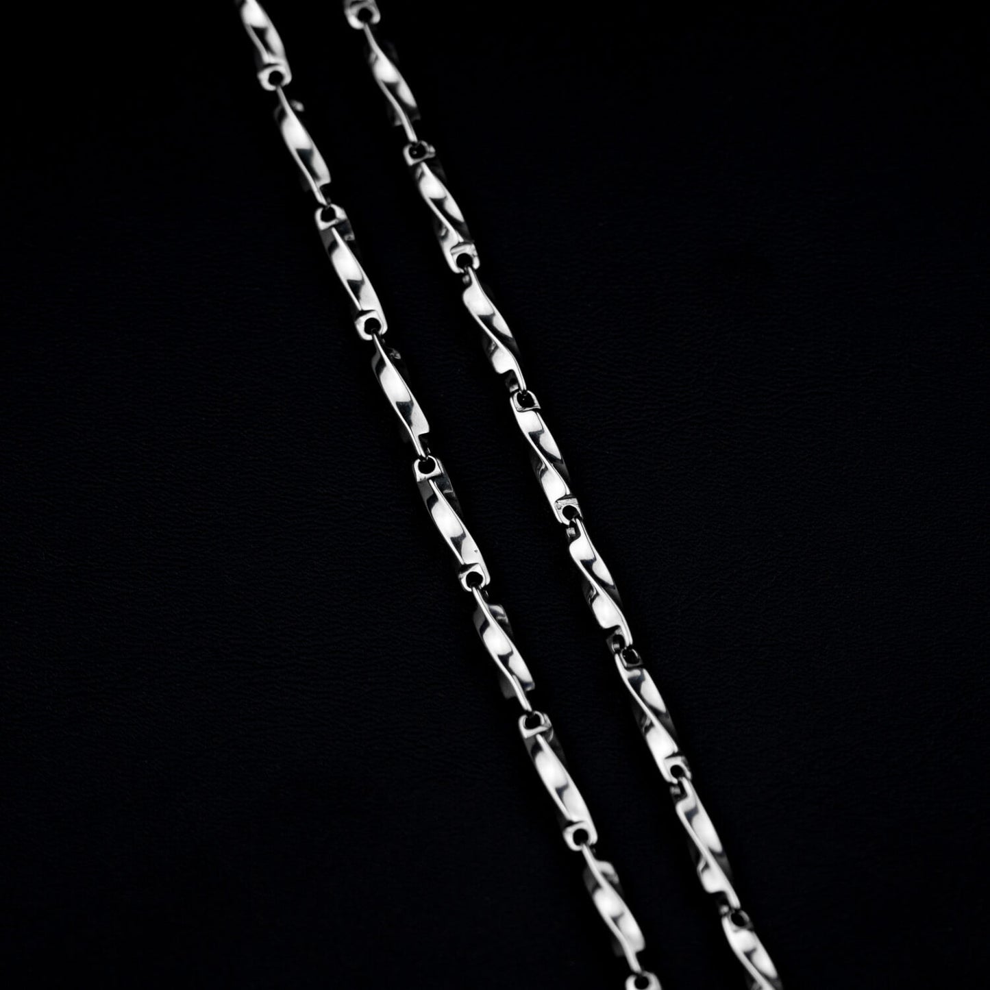 Twisted Bullet Chain 4mm - Edelstahl