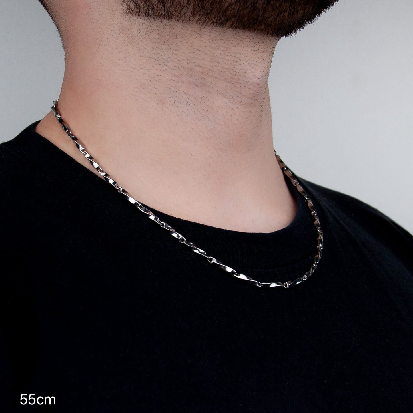 Twisted Bullet Chain 4mm - Edelstahl