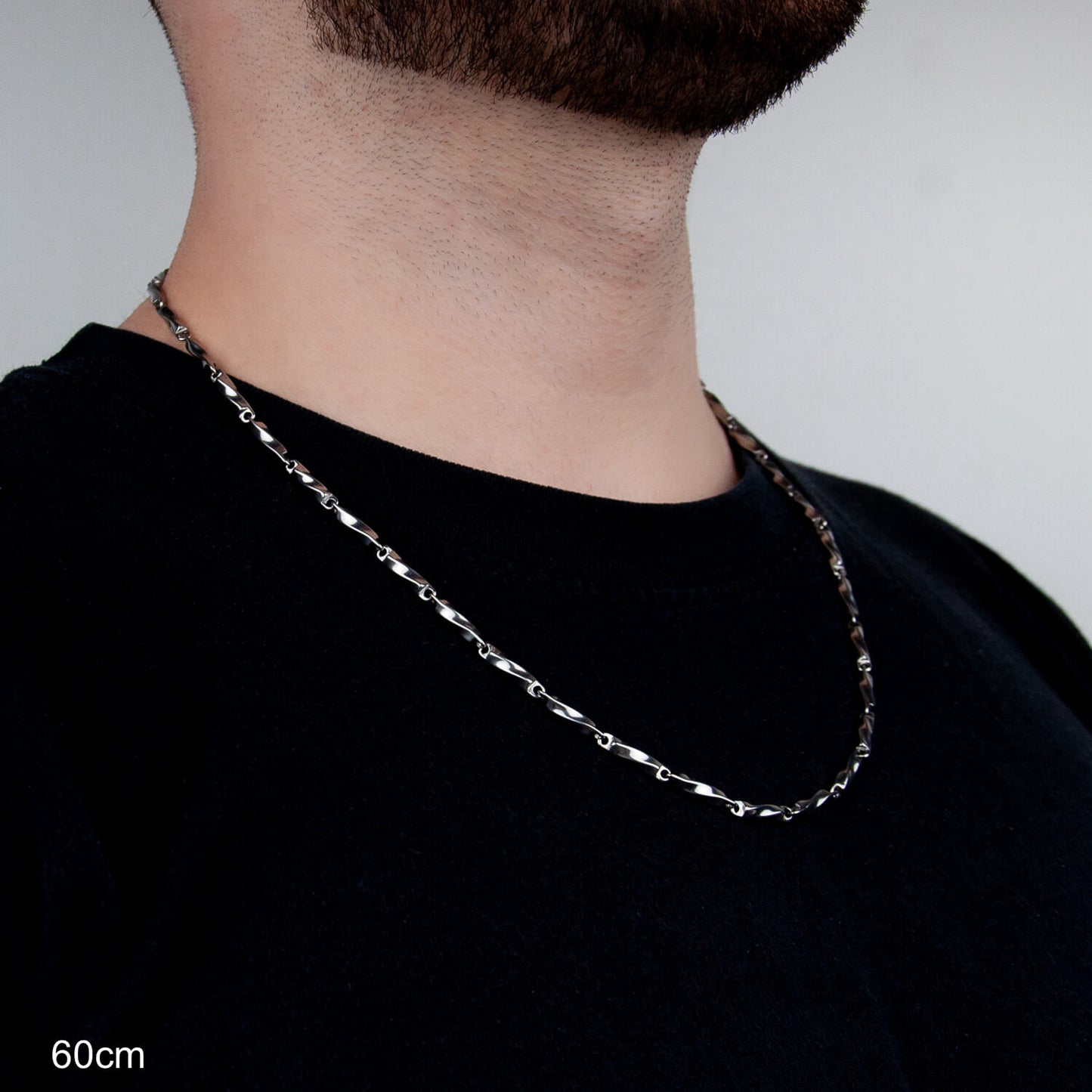 Twisted Bullet Chain 4mm - Edelstahl